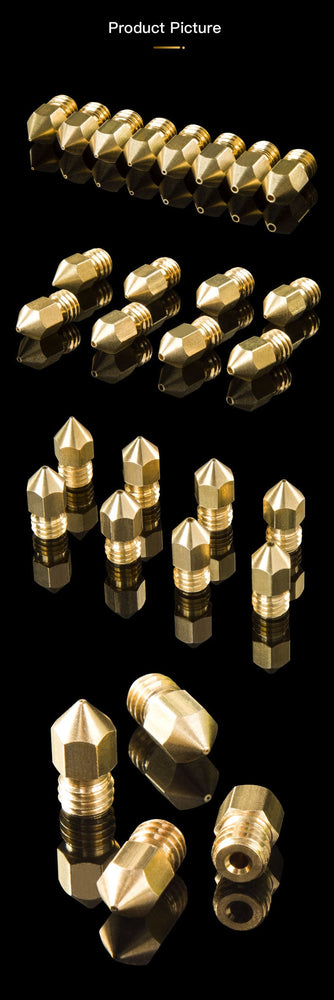 Boquilla oficial Creality Brass MK8 1.75mm-0.4mm - 5 PAQUETE
