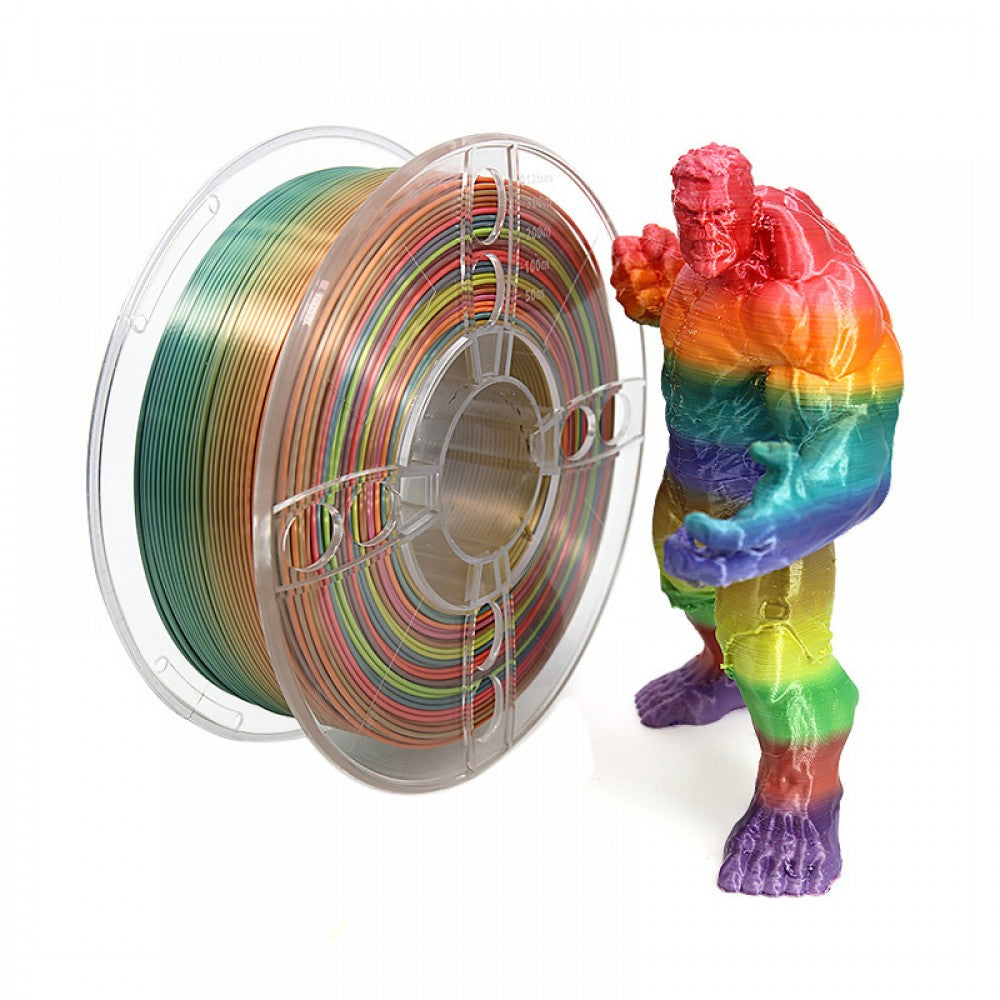 Tipo A - Filamento PLA Rainbow Silk - 1,75 mm, 1 kg