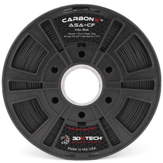 Negro - Filamento 3DXTech CarbonX™ CF PETG de 1,75 mm - 0,75 kg