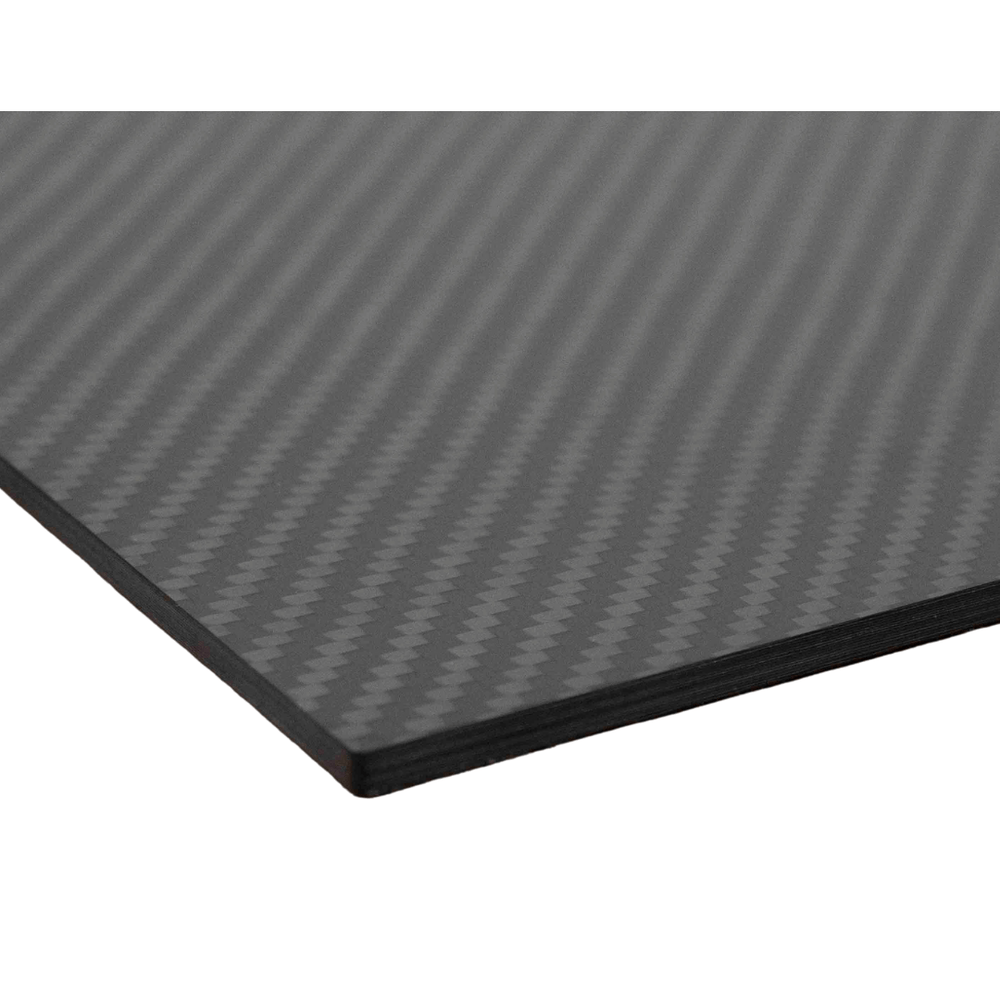 Carbon Fiber Fibre Build Surface 419x410x4mm - 3K Twill Glossy