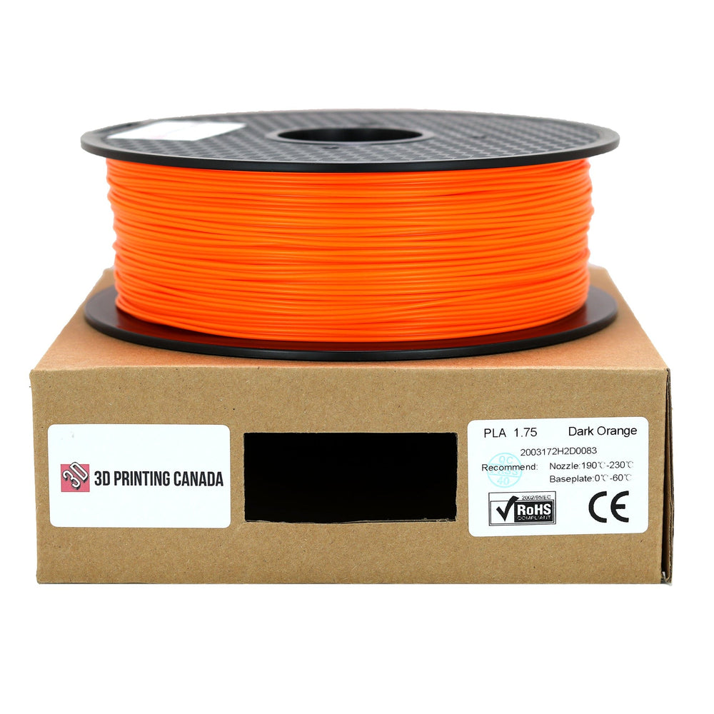 Dark Orange - Standard PLA Filament - 1.75mm, 1kg