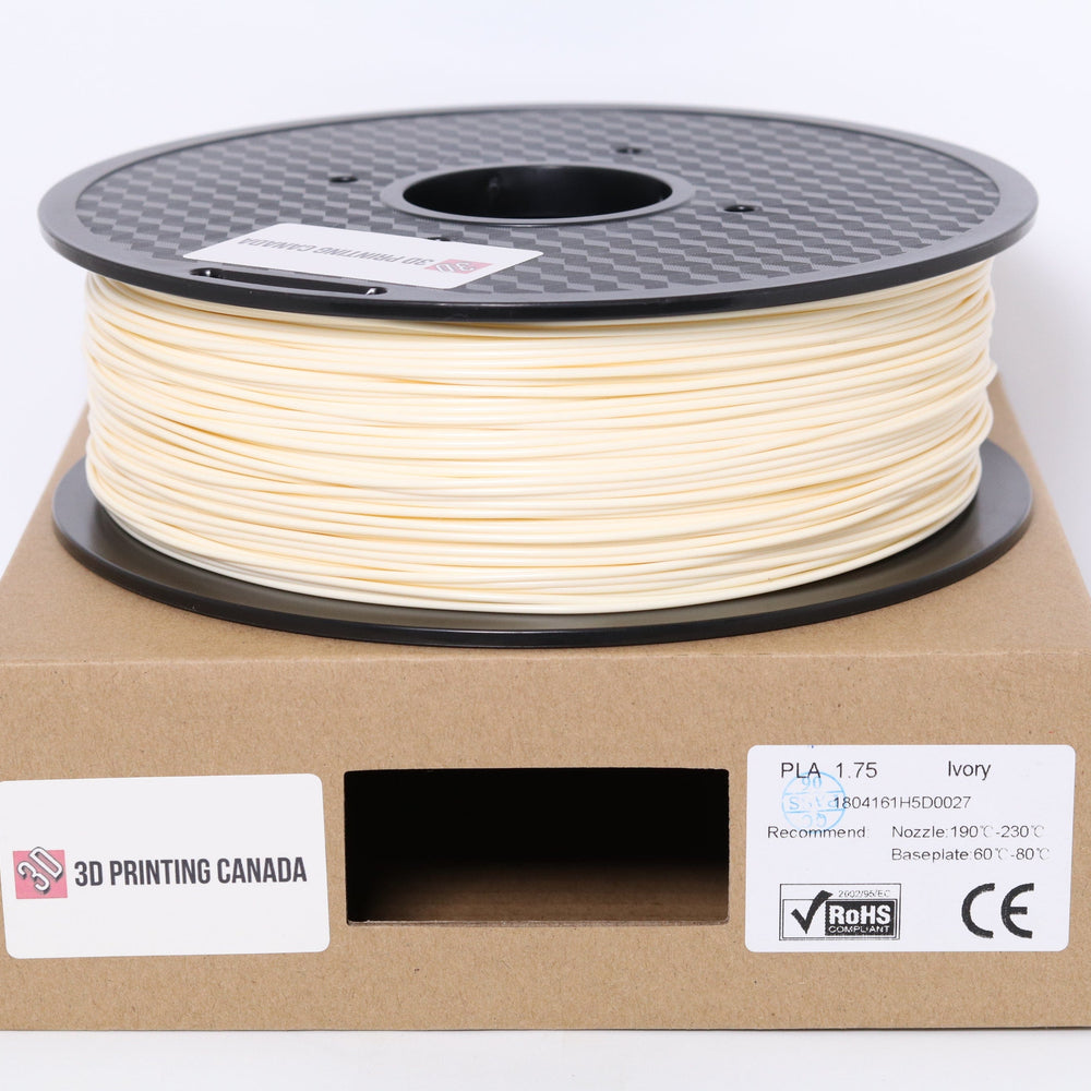 Marfil - Filamento PLA estándar - 1,75 mm, 1 kg 