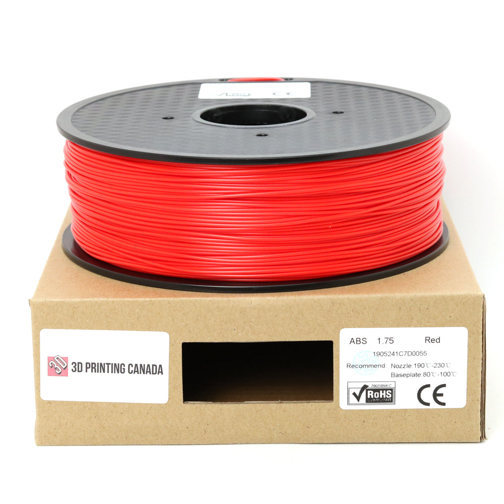 Rojo - Filamento ABS estándar - 1,75 mm, 1 kg