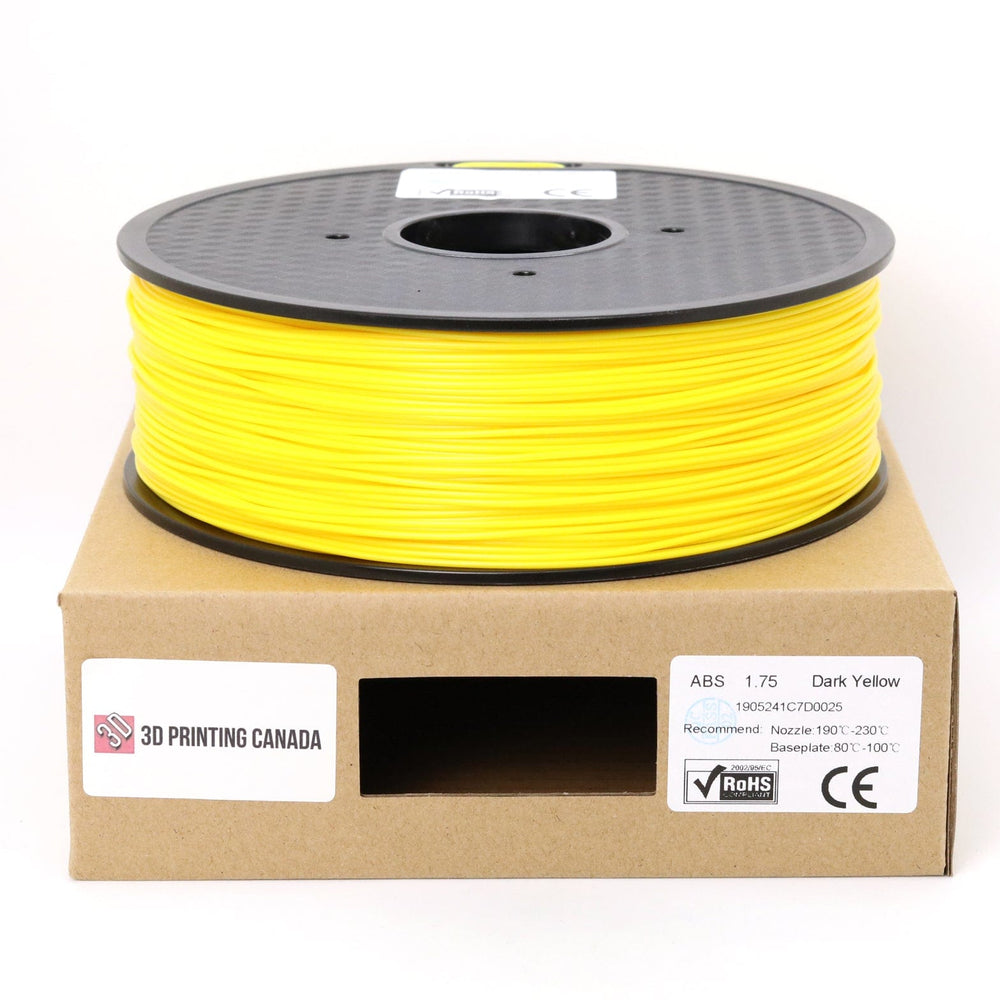 Dark Yellow - Standard ABS Filament - 1.75mm, 1kg