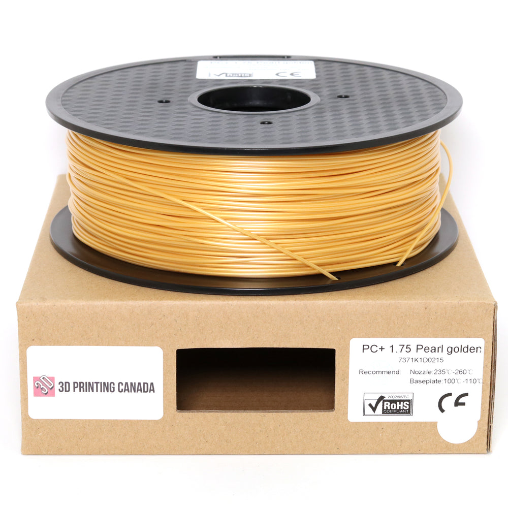 Pearl Golden - Standard PC+ Filament - 1.75mm, 1kg