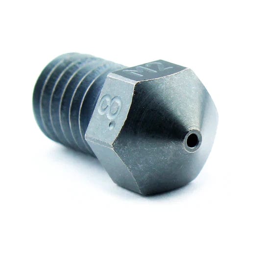 Micro Swiss M2 Hardened High Speed Steel Nozzle RepRap - M6 Thread 1.75mm Filament 0.8mm