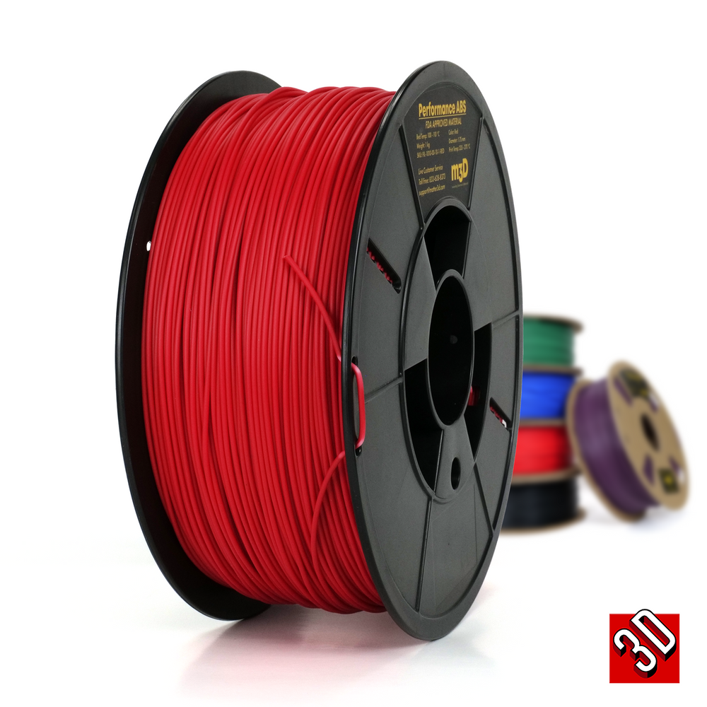 Rojo - Filamento ABS Matter3D Performance de 1,75 mm - 1 kg