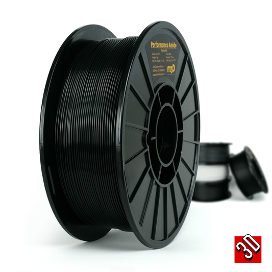 Black - 1.75mm Matter3D Performance Nylon (PA66)  Filament - 1 kg