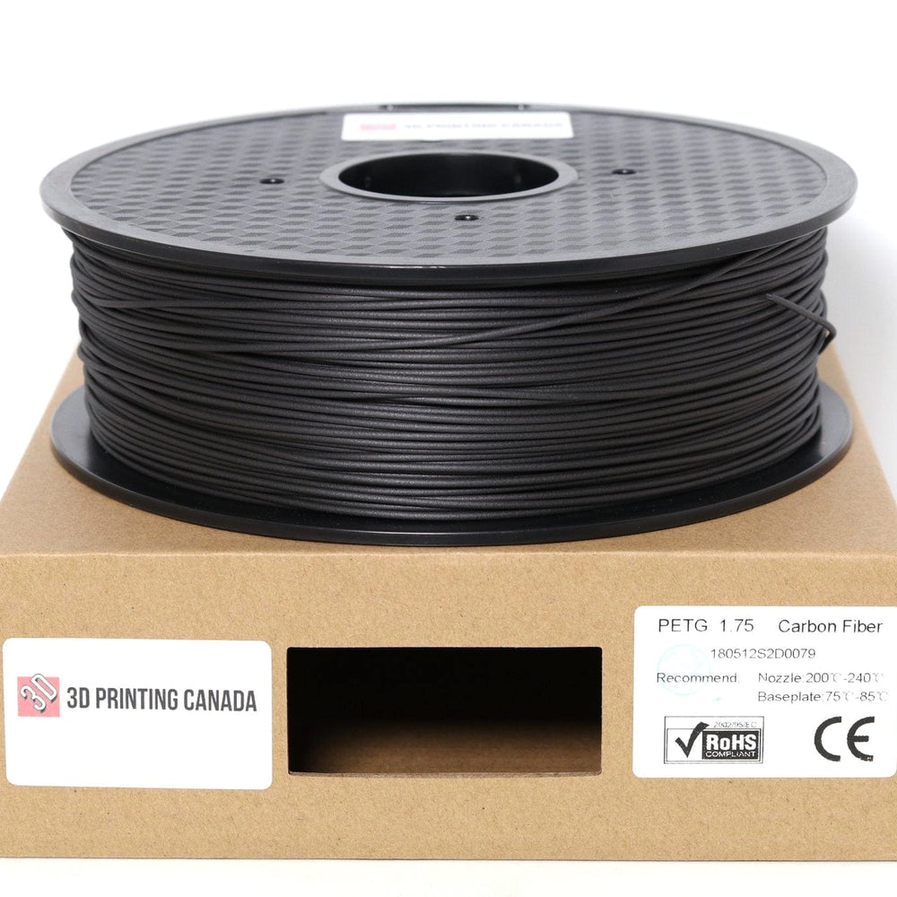 Fibra de carbono - Filamento PETG estándar - 1,75 mm, 1 kg