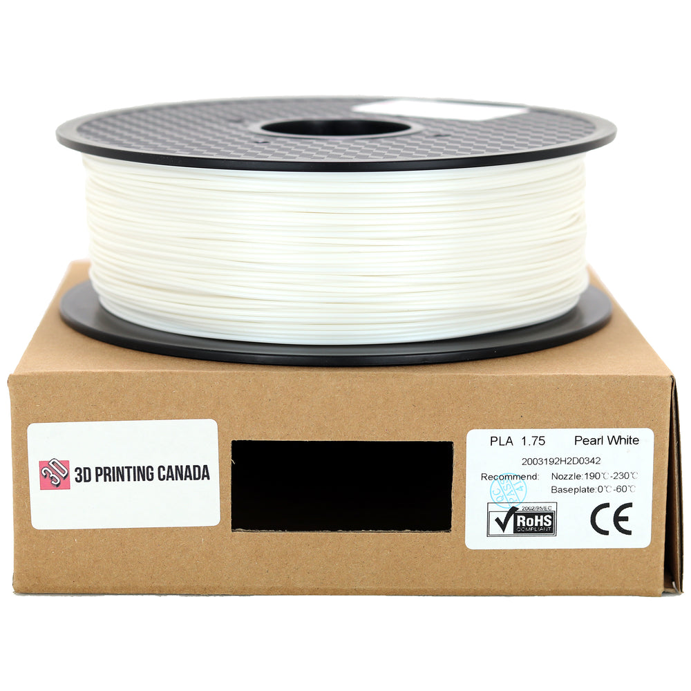 Pearl White - Standard PLA Filament - 1.75mm, 1kg
