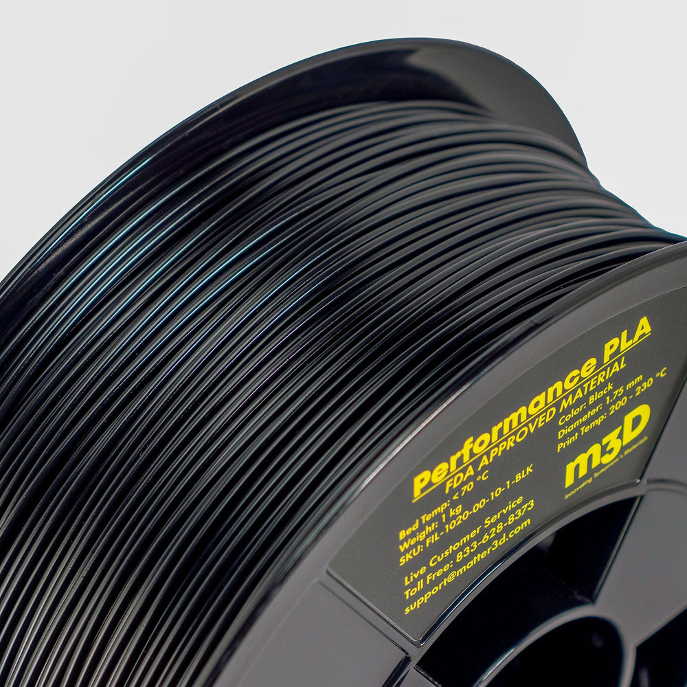 Negro - Filamento PLA Matter3D Performance de 1,75 mm - 1 kg