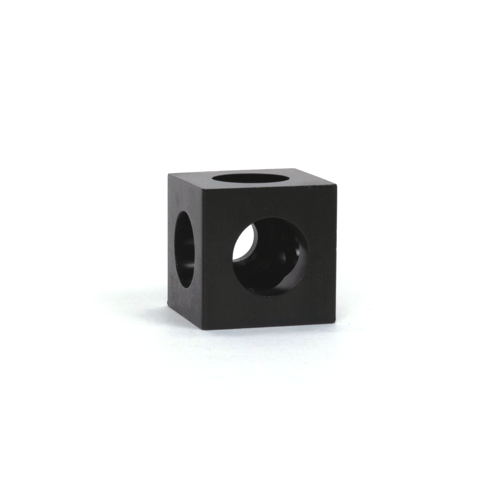 Conector de esquina OpenBuilds Black Cube