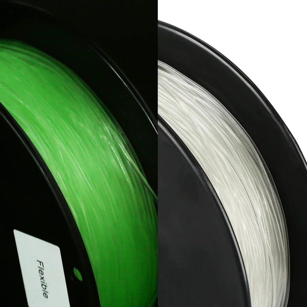 Verde luminoso, brilla en la oscuridad - TPU de 1,75 mm (comparable a Sainsmart) - 0,8 kg