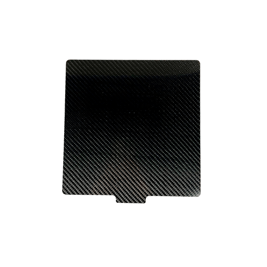 Superficie de construcción de fibra de carbono 235 mm x 235 mm x 1 mm - Sarga brillante 3K - Placa flexible